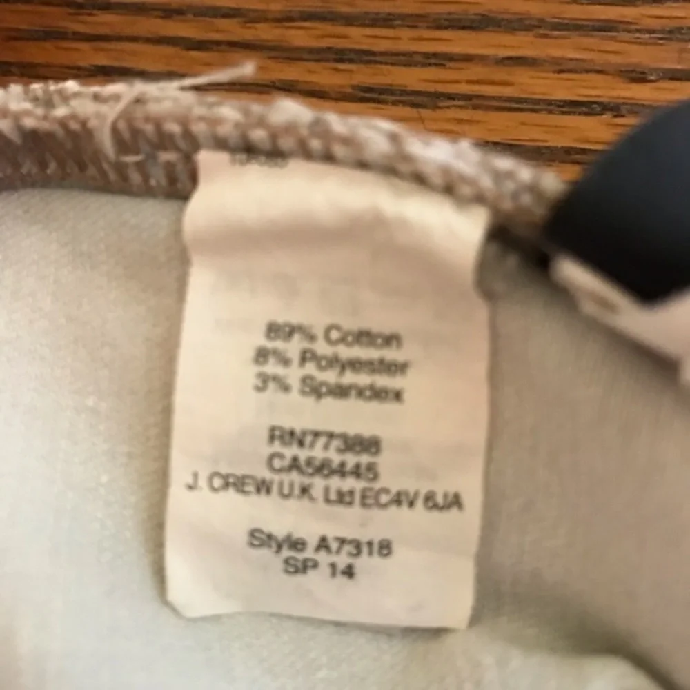 J.Crew Toothpick Light Blue Ankle Jeans-Size 24
